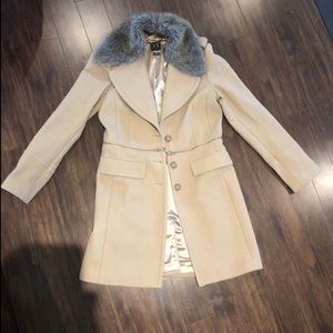 Armani Exchange Beige Coat with detachable zipper